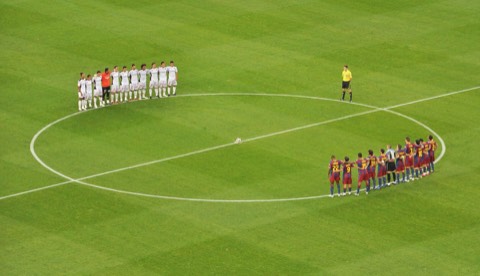 Camp Nou centre circle